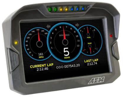 AEM CD-7LG Carbon Logging Display with Internal GPS - Premium  from Precision1parts.com - Just $1899.95! Shop now at Precision1parts.com