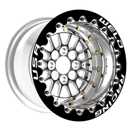 Weld Tuner Import Drag 13x10 / 4x100mm BP / 5in. BS Black Wheel CTR Single Beadlock - Premium  from WELD - Just $1092.79! Shop now at Precision1parts.com
