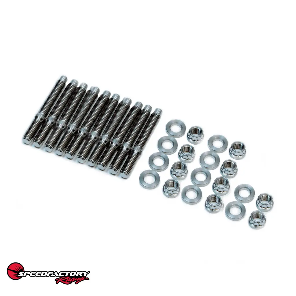 SpeedFactory Racing Stainless Steel Intake / Exhaust Manifold Stud Kits - Premium  from Precisionparts.com - Just $51.99! Shop now at Precision1parts.com