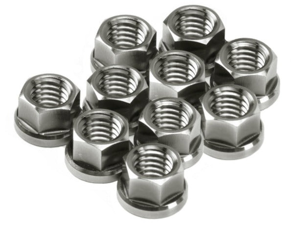 SpeedFactory Racing Titanium M8 x 1.25MM 6-Point Nuts Only (10-Pack) - Premium  from Precision1parts.com - Just $32.99! Shop now at Precision1parts.com